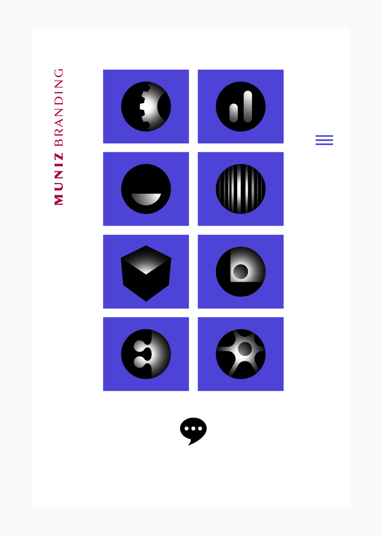 Muniz Branding home page desktop screen